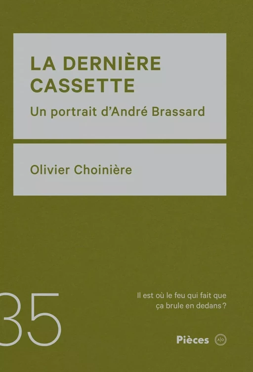 La dernière cassette - Olivier Choinière - Atelier 10