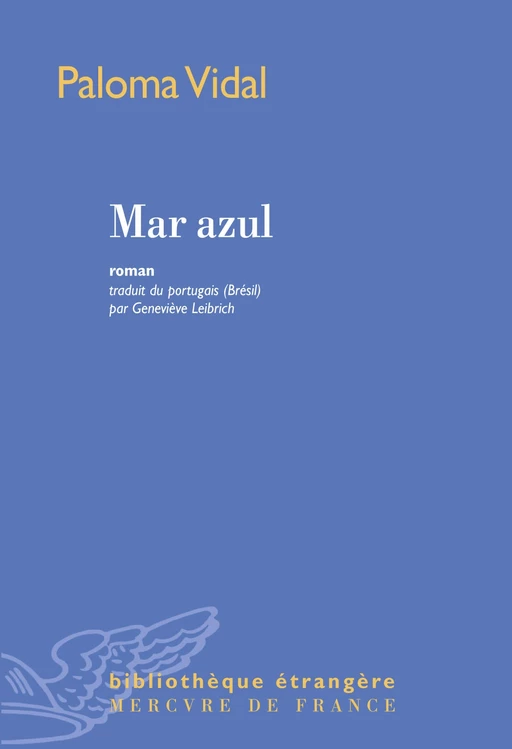 Mar azul - Paloma Vidal - Le Mercure de France