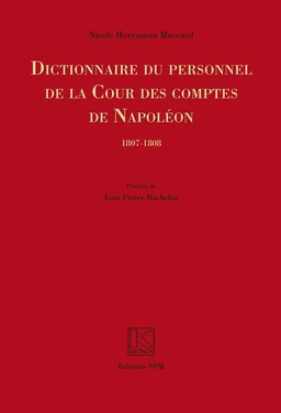 Dictionnaire du personnel de la Cour des Comptes de Napoléon