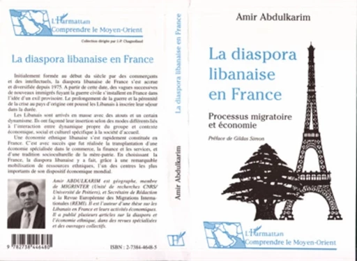 La diaspora libanaise en France - Amir Abdulkarim - Editions L'Harmattan