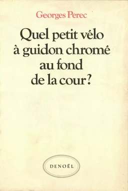 Quel petit vélo à guidon chromé au fond de la cour ?