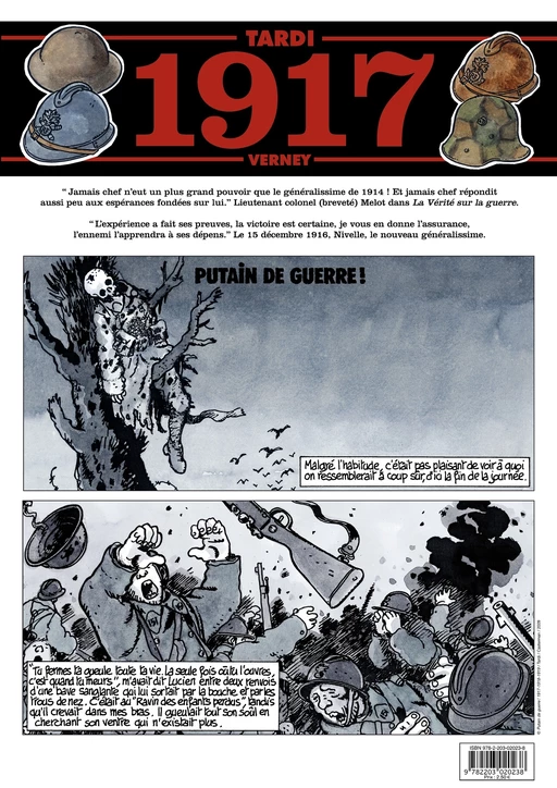 Journal de guerre – 1917 -  Tardi, Jean-Pierre Verney - Casterman