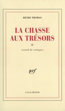 La Chasse aux trésors (Tome 2) - Recueil de critiques