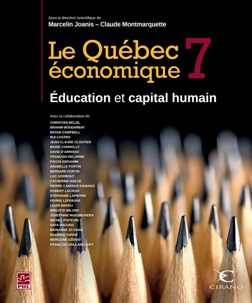 Le Québec économique 7 : Éducation et capital humain - Marcelin Joanis, Claude Montmarquette - PUL Diffusion