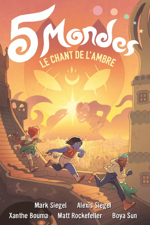 5 Mondes (Tome 4) - Le chant de l'ambre - Mark Siegel, Alexis Siegel - Éditions Gallimard BD