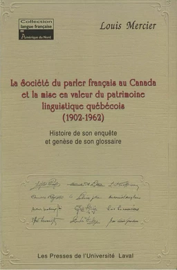 Société du parler-français au Canada et la mise en valeur...