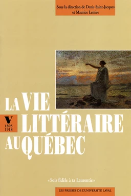 La vie littéraire au Québec