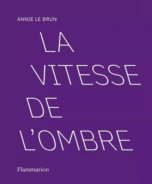 La vitesse de l'ombre - Annie Le Brun - Flammarion