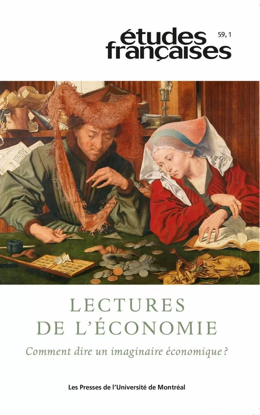 Études françaises. Volume 59, numéro 1, 2023 - David Bélanger, Martine-Emmanuelle Lapointe, Francis Gingras, Judith Sribnai, Véronique Cnockaert, Cécile Huysman, Benjamin Hoffmann, Alessandra Ferraro - Les Presses de l’Université de Montréal - Études françaises