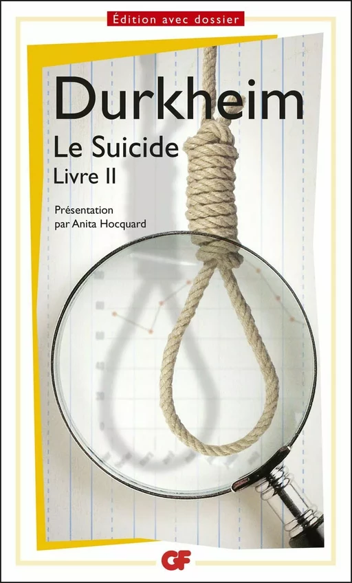 Le Suicide (Livre II) - Émile Durkheim - Flammarion