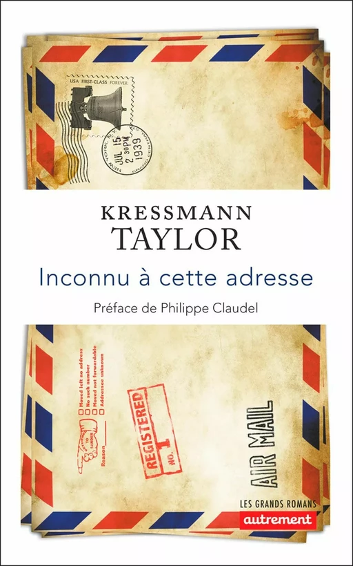 Inconnu à cette adresse - Kathrine Kressmann Taylor - Autrement