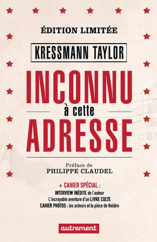 Inconnu à cette adresse (édition enrichie) - Kressmann Taylor - Autrement