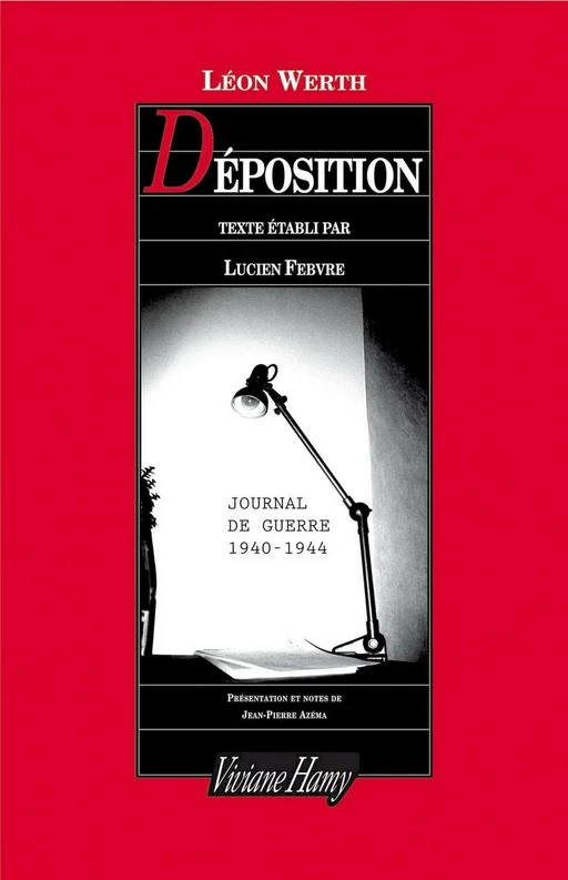 Déposition - Léon Werth - Viviane Hamy