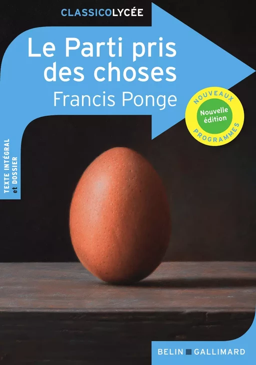 Le Parti pris des choses - Francis Ponge, Olivier Rachet - Humensis