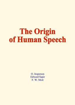 The origin of human speech