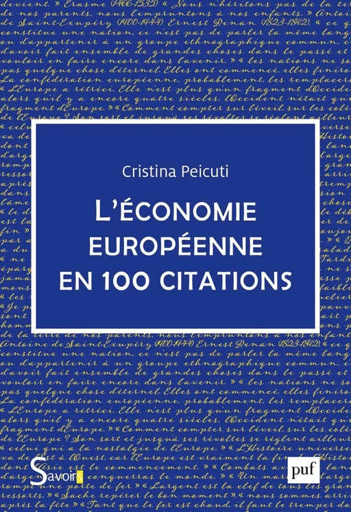 L'économie européenne en 100 citations - Cristina Peicuti - Humensis