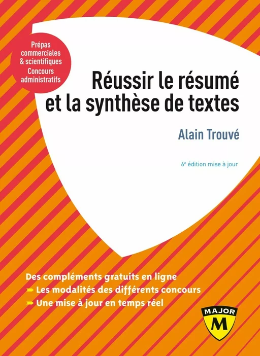 Réussir le résumé et la synthèse de texte - Alain Trouvé - Humensis