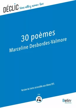 30 poèmes de Marceline Desbordes Valmore - DYS