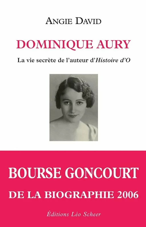 Dominique Aury - Angie David - Editions Léo Scheer