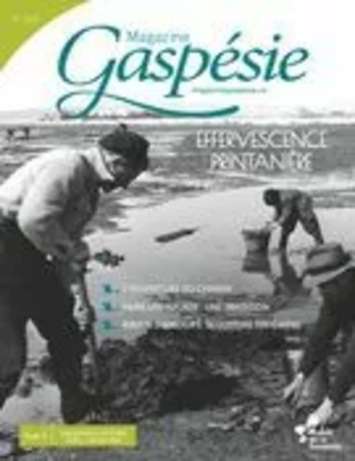 Magazine Gaspésie. Vol. 61 No. 1, Printemps 2024 - Marie-Josée Lemaire-Caplette, Jean-Claude Clavet, Jean Arsenault, Lucien Minville, Benoît Brousseau, Sarto Lelièvre, Paul Lemieux, Paul-Émile Arsenault, Antonio Blouin, Jacques Bouchard, Caroline Andrieux, Élaine Réhel, Marie-Pierre Huard, Vicky Boulay, Marcel Fournier, André Mathieu, Edgar Jourdain - Musée de la Gaspésie