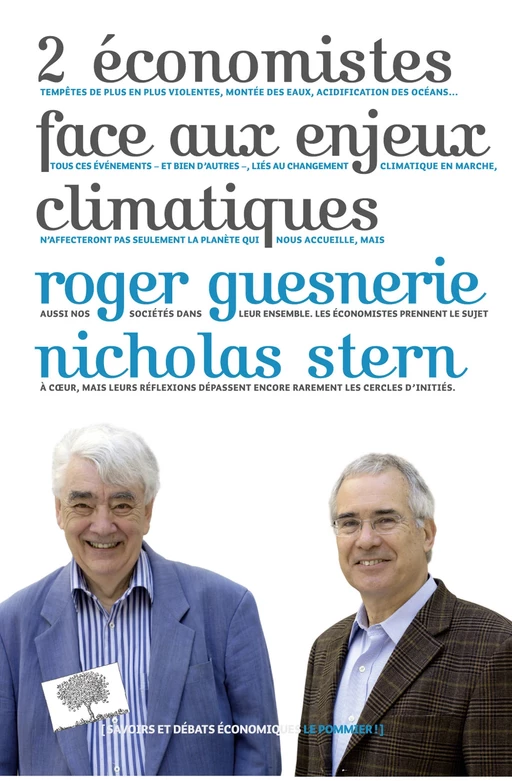 2 économistes face aux enjeux climatiques - Roger Guesnerie, Nicolas Stern - Humensis