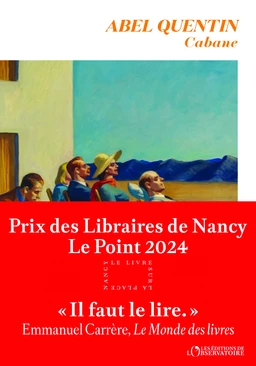 Cabane - Prix des Libraires de Nancy Le Point 2024