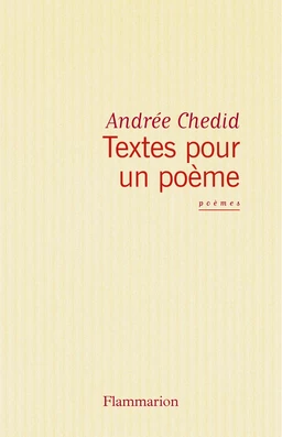 Textes pour un poème