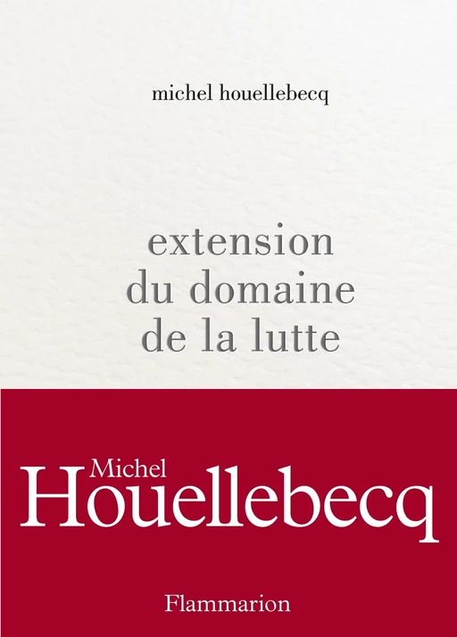 Extension du domaine de la lutte - Michel Houellebecq - Flammarion