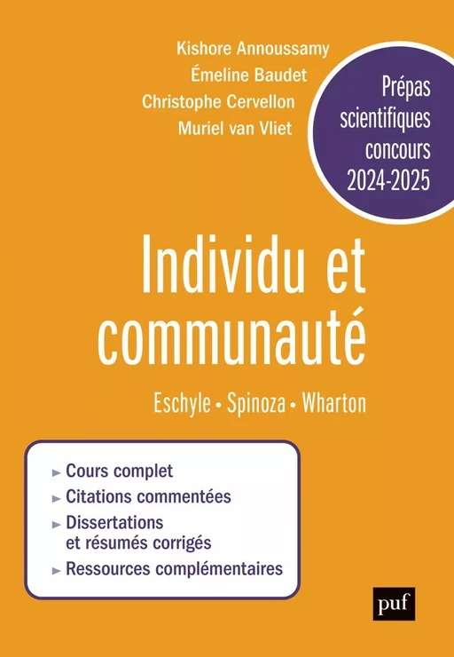 Prépas scientifiques 2024-2025 - Epreuve français-philosophie - Christophe Cervellon, Muriel Van Vliet, Kishore Annoussamy - Humensis