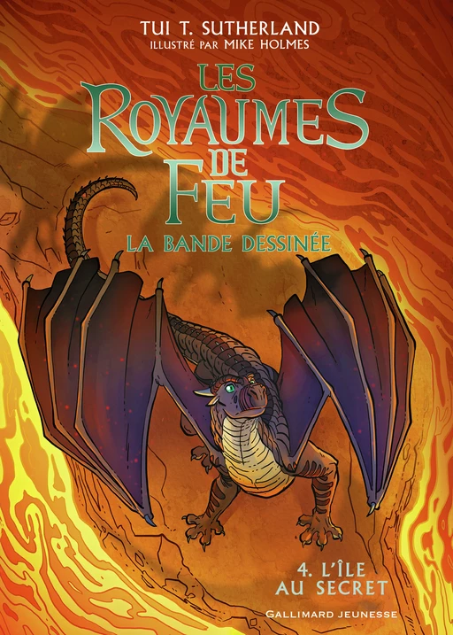 Les Royaumes de Feu. La bande dessinée (Tome 4) - L'île au secret - Tui T. Sutherland - Gallimard Jeunesse