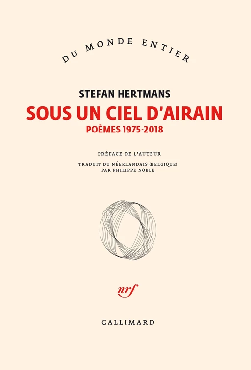 Sous un ciel d’airain - Stefan Hertmans - Editions Gallimard