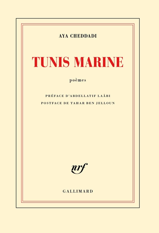 Tunis marine - Aya Cheddadi - Editions Gallimard