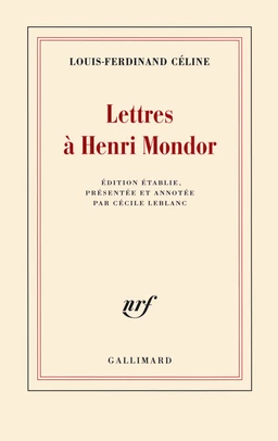 Lettres à Henri Mondor