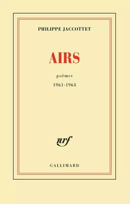 Airs. Poèmes 1961-1964