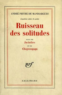 Ruisseau des solitudes / Jacinthes /Chapeaugaga