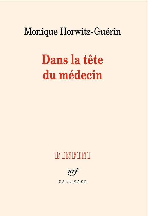 Dans la tête du médecin - Monique Horwitz-Guérin - Editions Gallimard