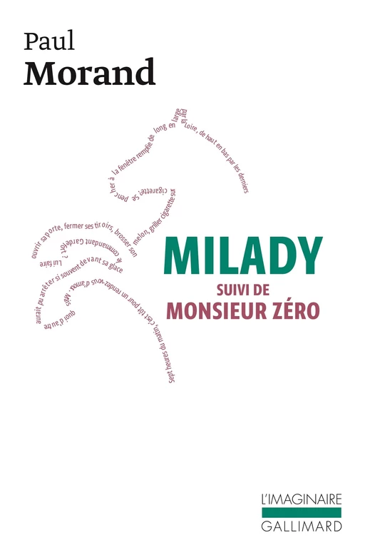 Milady - Monsieur Zéro - Paul Morand - Editions Gallimard