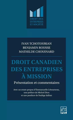 Droit canadien des entreprises à mission 