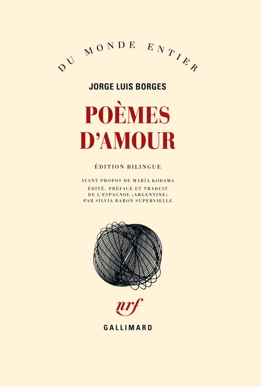 Poèmes d’amour - Jorge Luis Borges - Editions Gallimard