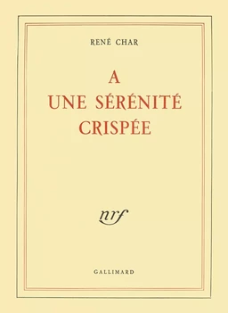 À une sérénité crispée