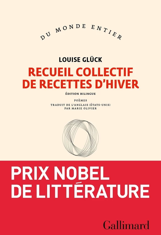 Recueil collectif de recettes d’hiver - Louise Glück - Editions Gallimard