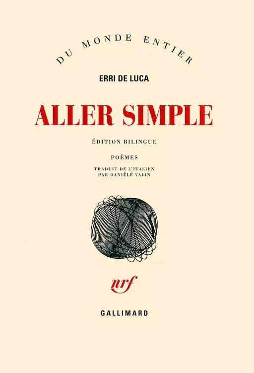 Aller simple - Erri De Luca - Editions Gallimard