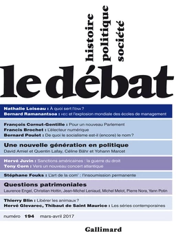 Le Débat N° 194 (Mars - avril 2017)