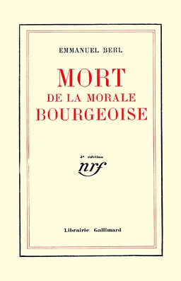 Mort de la morale bourgeoise