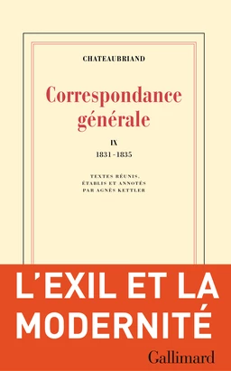 Correspondance générale (Tome IX) - 1831-1835