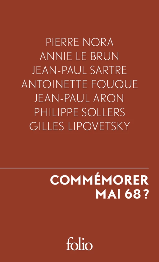 Commémorer Mai 68 ? -  Collectif - Editions Gallimard