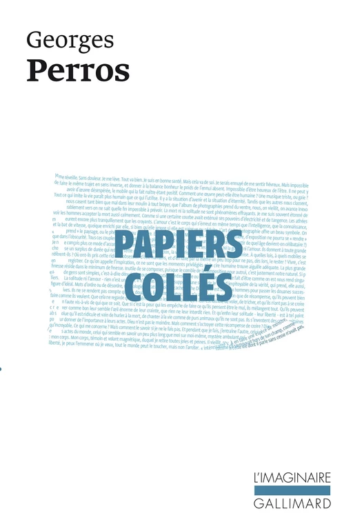 Papiers collés (Tome 1) - Georges Perros - Editions Gallimard