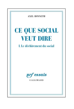 Ce que social veut dire (Tome 1) - Le déchirement du social