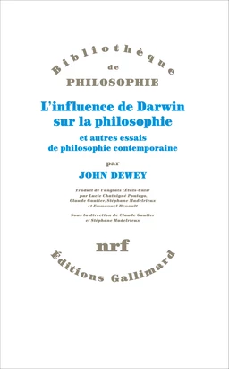 L'influence de Darwin sur la philosophie et autres essais de philosophie contemporaine