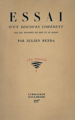 Essai d'un discours cohérent sur les rapports de Dieu et du monde